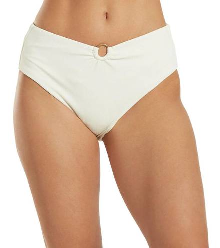 Quint Soul NWT  Malibu High Rise Ivory/White Ribbed Bikini Set - S/M