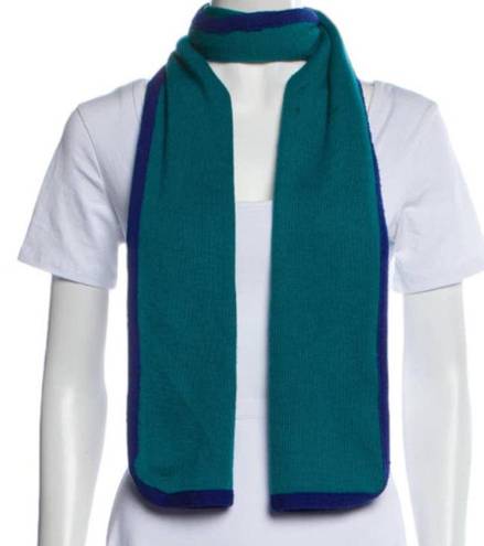 Saint Laurent Yves  Vintage Wool Colorblock green  Scarf