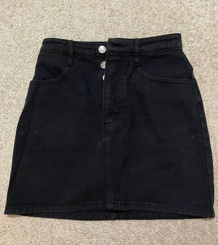 Brandy Melville Black Denim Skirt