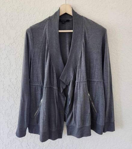 ALLSAINTS  Gina Drape Front Grey
Cardigan Jacket Sweater Size 4