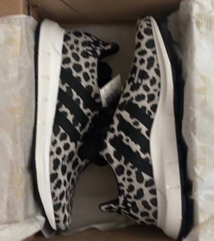 Adidas Swift Run Leopard-Print Shoe, Size: 7.5