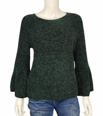 a.n.a NEW  Green Bell Sleeve Sweater Size L