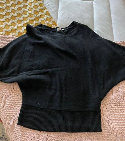 Gap Black Knit Scoop Neck Short Sleeve 