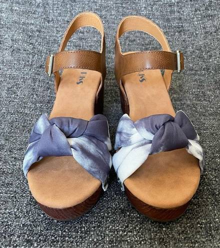 Kork-Ease NEW Korks Natalia Knot Sandal Blue Tie Dye Open Toe Cushioned Buckle Women’s 11