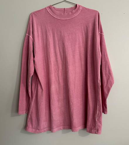 Free People Be Free Oversized Long Sleeve Tee