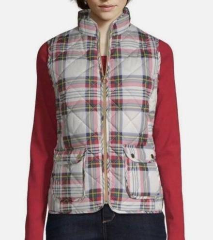 St. John’s Bay  Quilted Plaid Vest // NWT