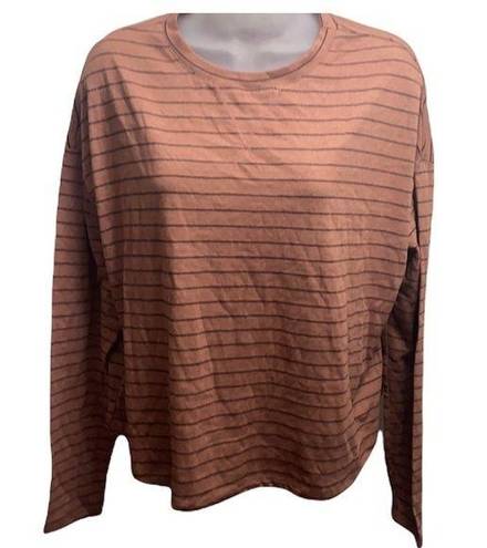 Project Social T NWT PST Boxy Striped Crop Top