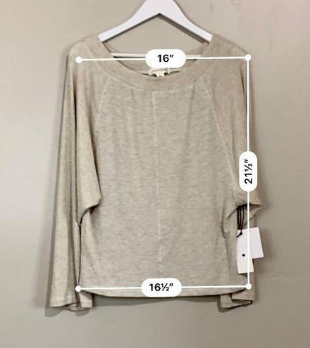 Treasure & Bond Women’s Rib Pullover Sweater Beige Oatmeal Size Small NWT