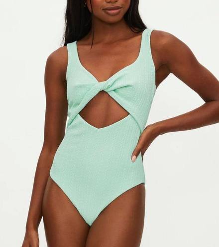 Beach Riot NWT  Tyler One Piece Swimsuit in Crème de Knit Size XS