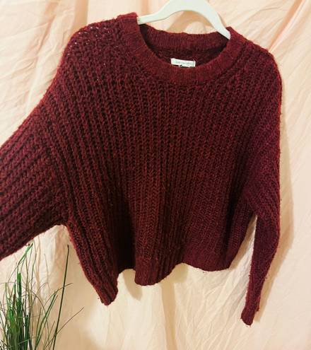 American Eagle Oversized Maroon Sweater