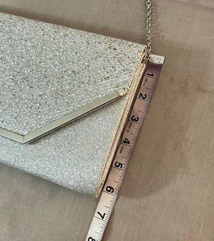 Call it spring  silver sparkly envelope style dressy shoulder bag purse