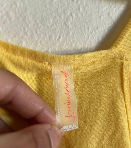 Free People Movement Hot Shot Mini Dress | NWOT | small | Mango Yellow