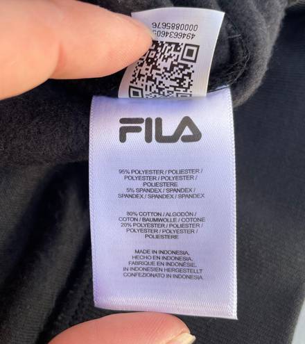 FILA Brand New  Black Velour Harlen Zip Up Track Jacket