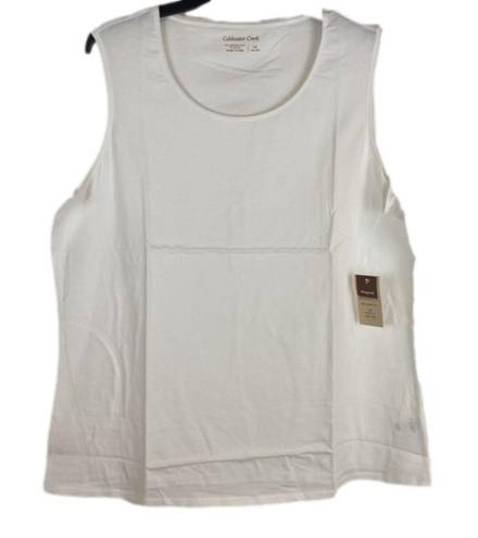 Coldwater Creek White Shaper Lightweight Tank Size 1X Brand New with Tags