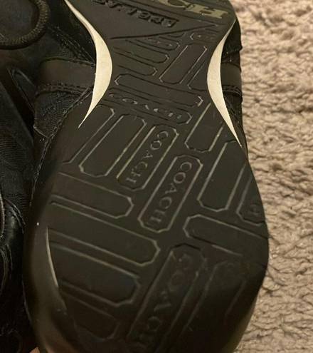 Coach : Black Lexey (A1442) Signature sneakers- 9