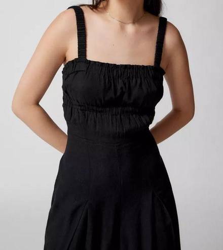 Urban Outfitters Lovas Linen Strappy-Back Jumpsuit