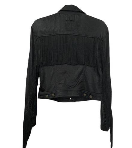 Love moschino  Black Fringe Jacket(Size 44)