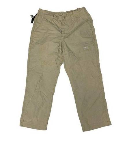 Helly Hansen  Tan Beige Cropped Pants Womans Size Medium