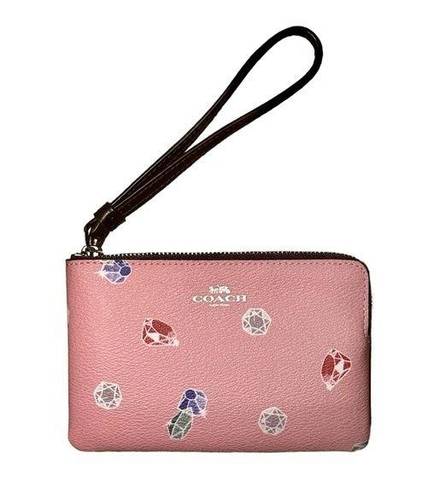 Coach Disney X  Corner Zip Wristlet Snow White and The Seven Dwarfs Gems New