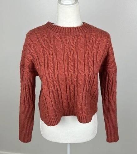 The Moon  & Madison Cable Knit Cropped Sweater Size XS