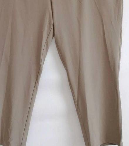 Nordstrom Stylus Womens Cropped Pants Smokey Gray High Rise Pull On Stretch Pockets 3XLNWT