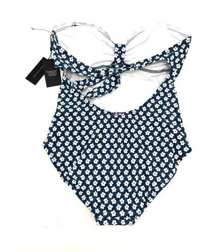 Tommy Hilfiger  Blue Floral One Piece Swimsuit 14 NEW Retails $118