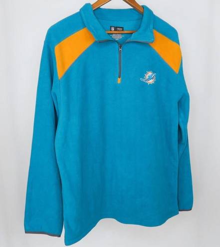 NFL  Miami Dolphins Half Zip Fleece Jacket