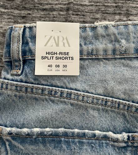 ZARA High-Rise split shorts