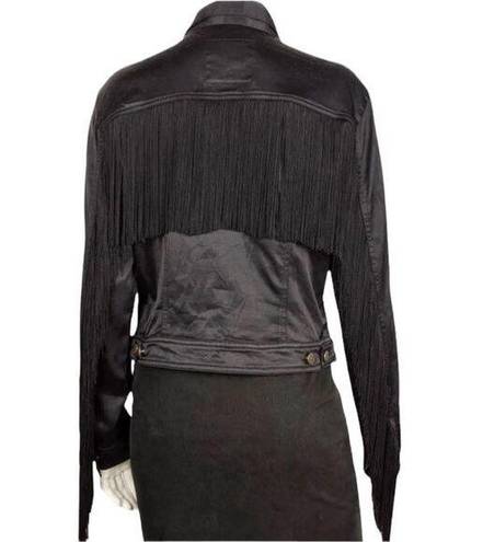 Love moschino  Black Fringe Jacket(Size 44)