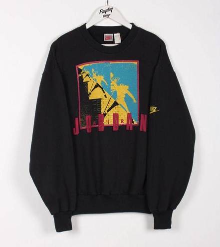 Nike Jordan 90’s RARE  Graphic Sweatshirt Black Large