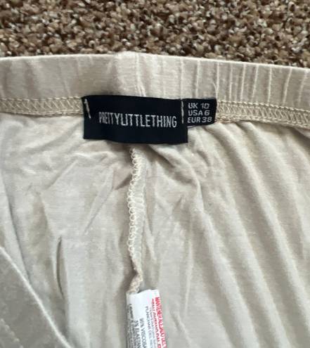 Pretty Little Thing Tan Biker Shorts