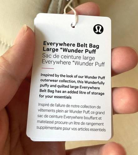 Lululemon Everywhere Large Belt Bag 2L Wunder Puff - Trench