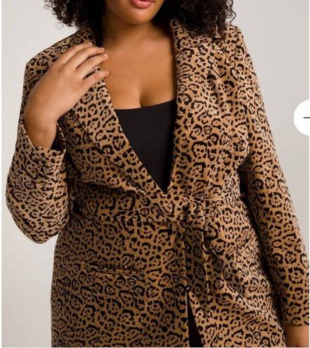 Good American  Leopard Print Blazer size 5