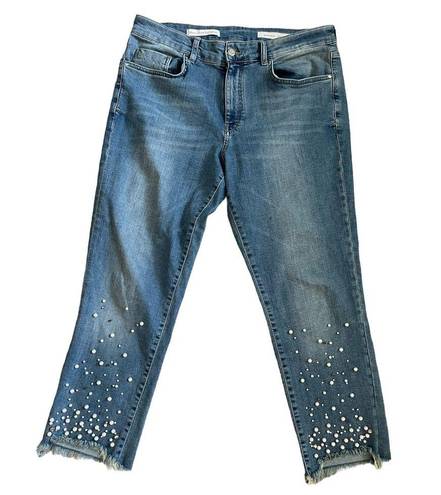 Pilcro  Hyphen‎ Pearl Mid-Rise Relaxed Boyfriend Jeans Size 31