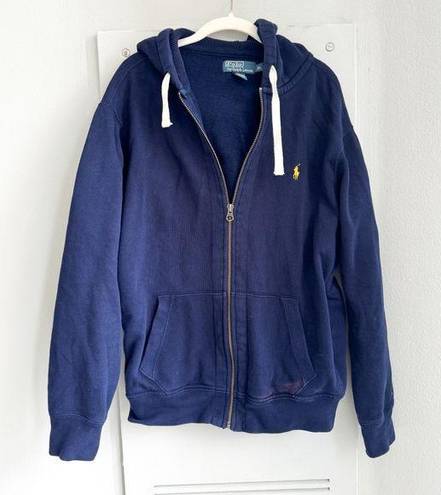 Polo  RALPH LAUREN Navy Zip Up Hoodie XL