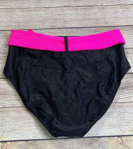 No Bo  Ribbed Belted High Waist Bikini Bottom