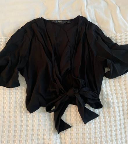 Glassons Black Tie Top