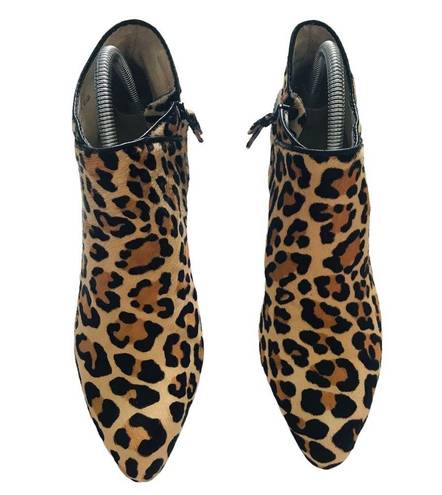 Cole Haan Cole‎ Haan Jasmine leopard print leather booties size 8.5