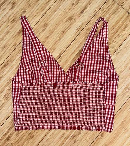 John Galt Gingham Crop Top