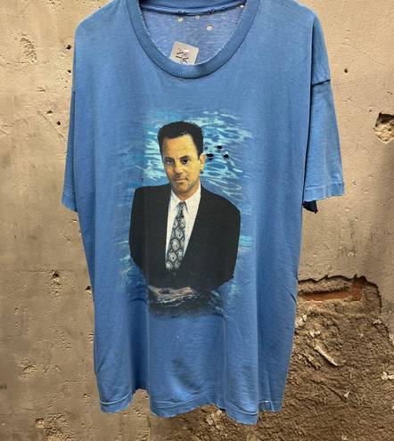 The Vintage Shop Billy Joel Distressed 1993 River of Dreams Double Sided Graphic T-Shirt Unisex