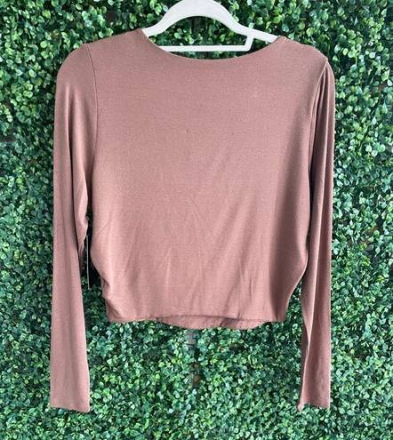 Naked Wardrobe NWT -  Longe Sleeve Crop