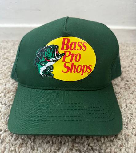 Bass Pro Shops Fishing Hat Baseball Trucker Mesh Cap Adjustable SnapBack Green