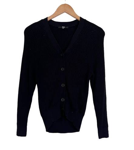 Uniqlo black cardigan size XS cashmere/cotton blend