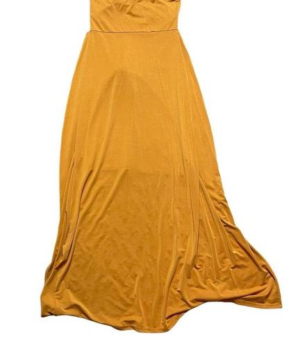 l*space L  Lia Dress in Inka Gold Women’s size‎ XS wrap strapless NWT