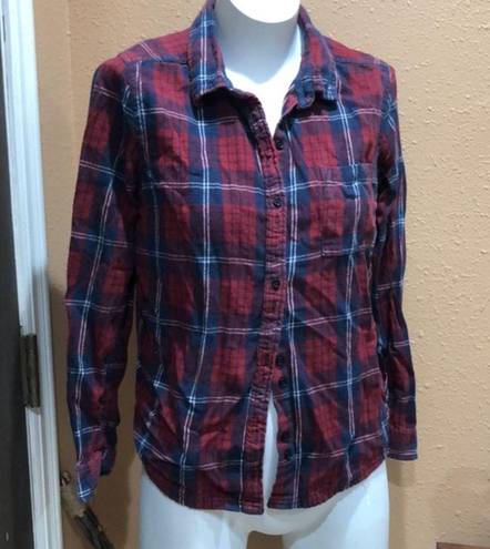 Roxy  plaid button up shirt