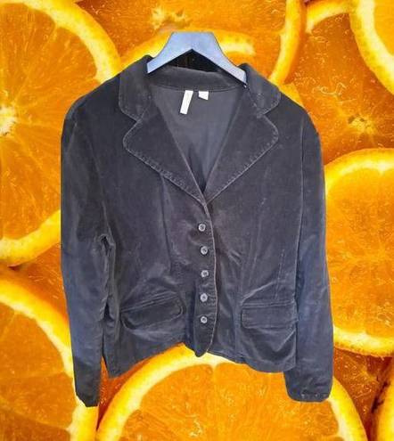 St. John’s Bay St.‎ Johns Bay Black Corduroy Button Up Blazer with Real Pockets Size Medium