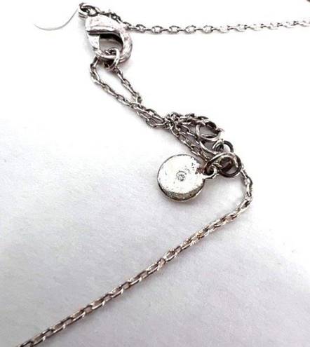 Stella & Dot NWT  swag necklace Two way layering silver