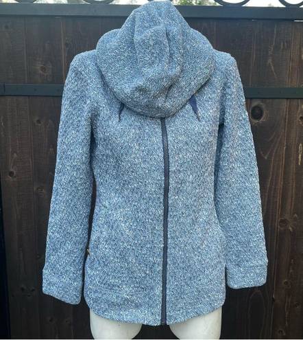 Roxy  blue pattened hooded full zip jacket