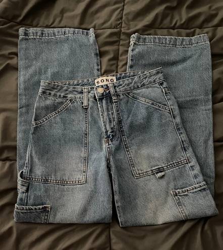 Straight Leg Jeans Blue Size 23