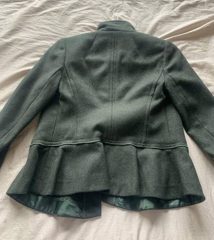 Banana Republic Italian Wool Peplum Military Jacket